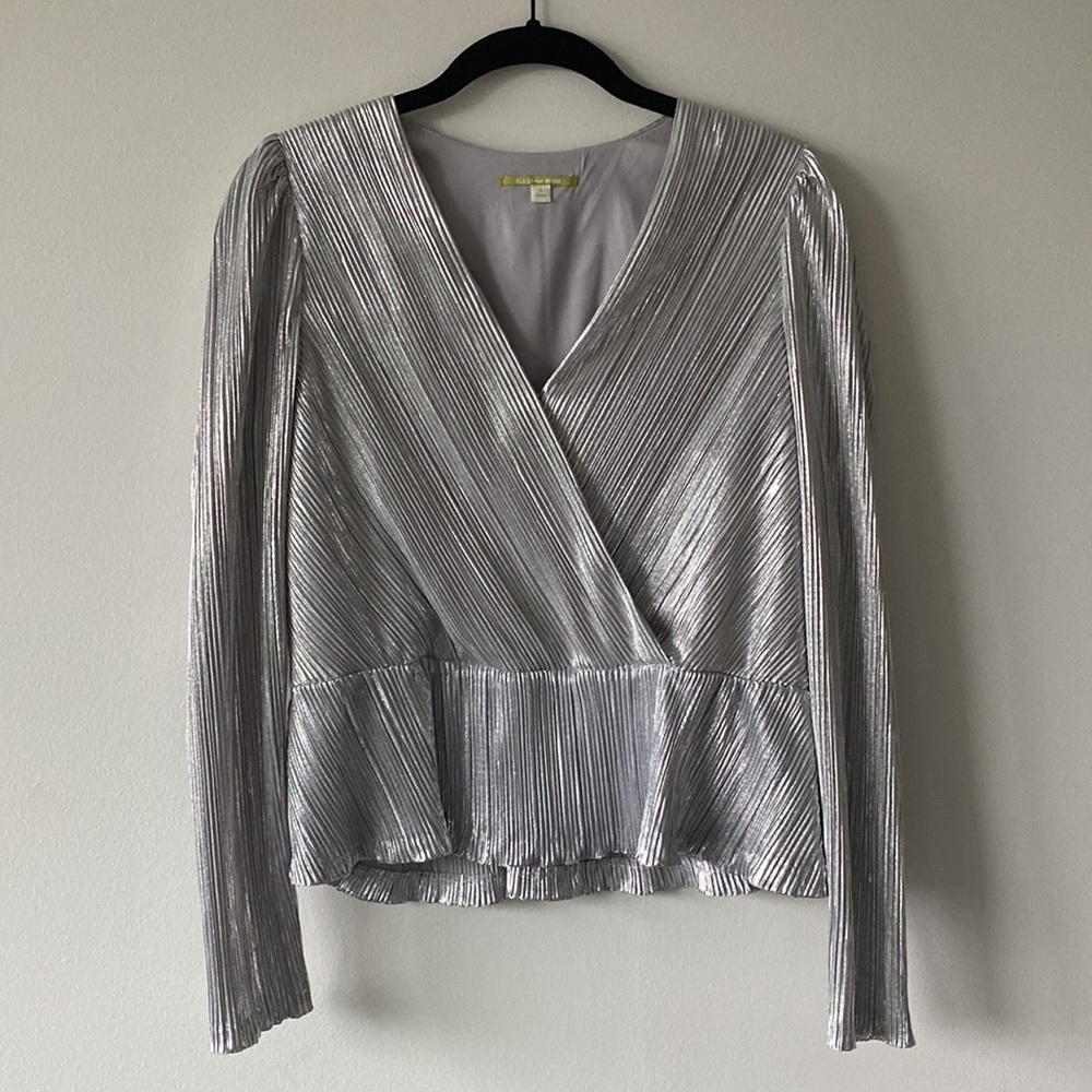 Gianni Bini Silver Blouse